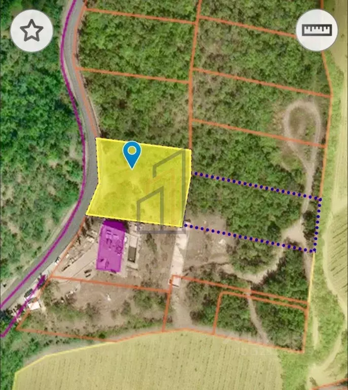 Участок в Крым, Алушта муниципальный округ, с. Лазурное ул. Слуцкого, ... - Фото 2