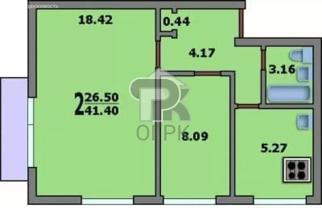 2-комнатная квартира: Москва, Херсонская улица, 7к3 (41.2 м) - Фото 1