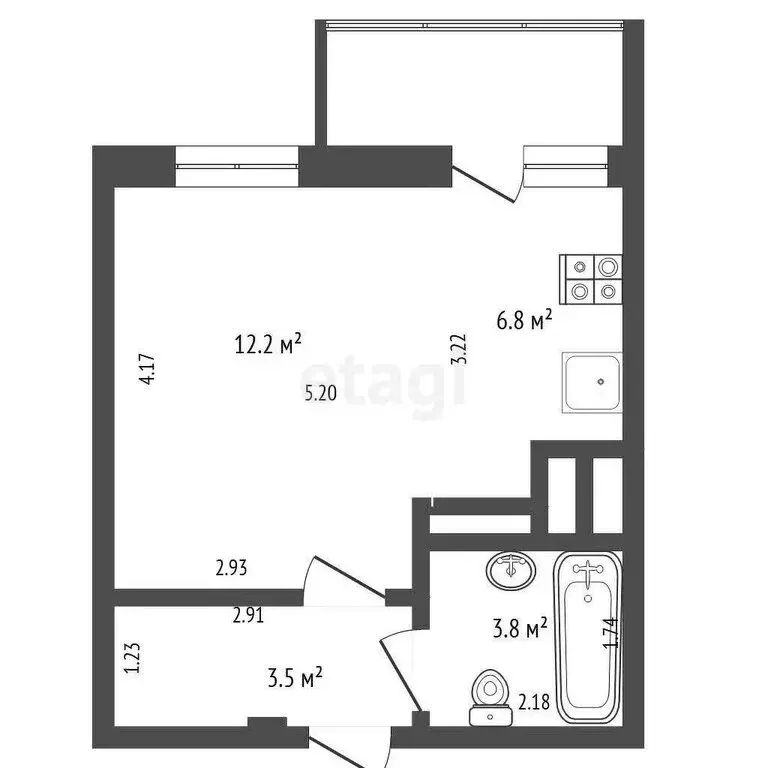 Квартира-студия: Путилково, Просторная улица, 10 (26.3 м) - Фото 0