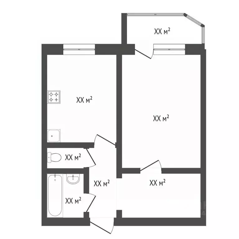 1-к кв. Тюменская область, Тюмень Народная ул., 2 (40.1 м) - Фото 1