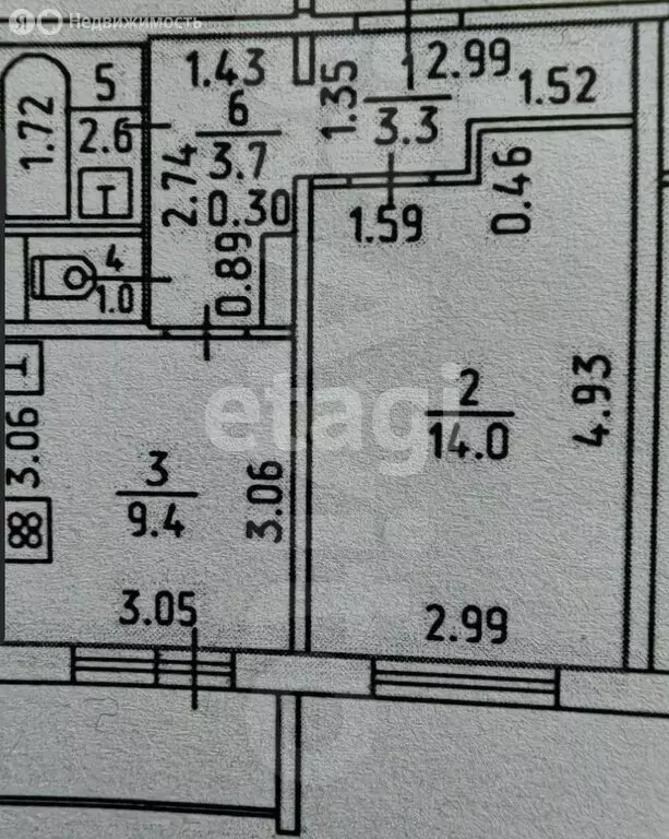 1-комнатная квартира: Ижевск, улица Е.М. Кунгурцева, 20 (39 м) - Фото 1
