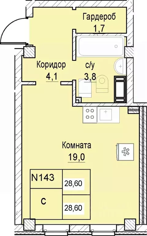 1-к кв. Нижегородская область, Нижний Новгород ул. Июльских Дней (28.6 ... - Фото 0