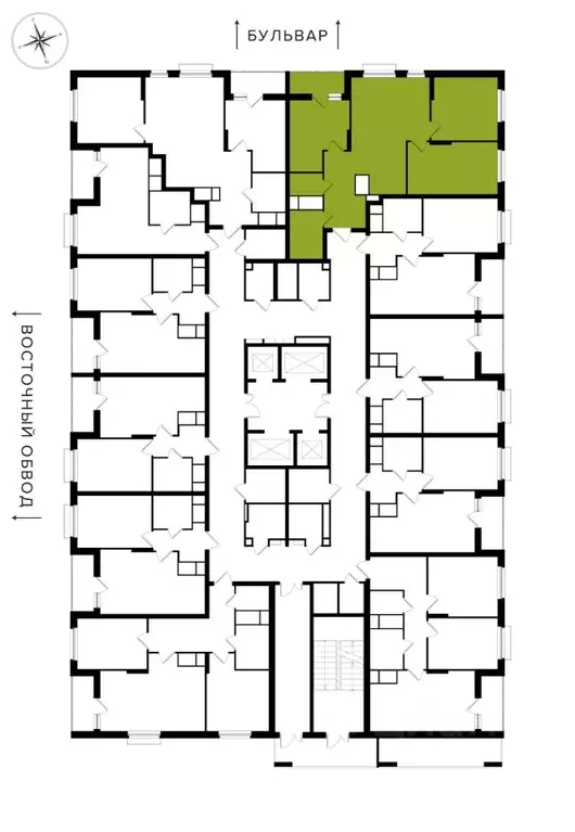3-к кв. Тульская область, Тула  (77.48 м) - Фото 2