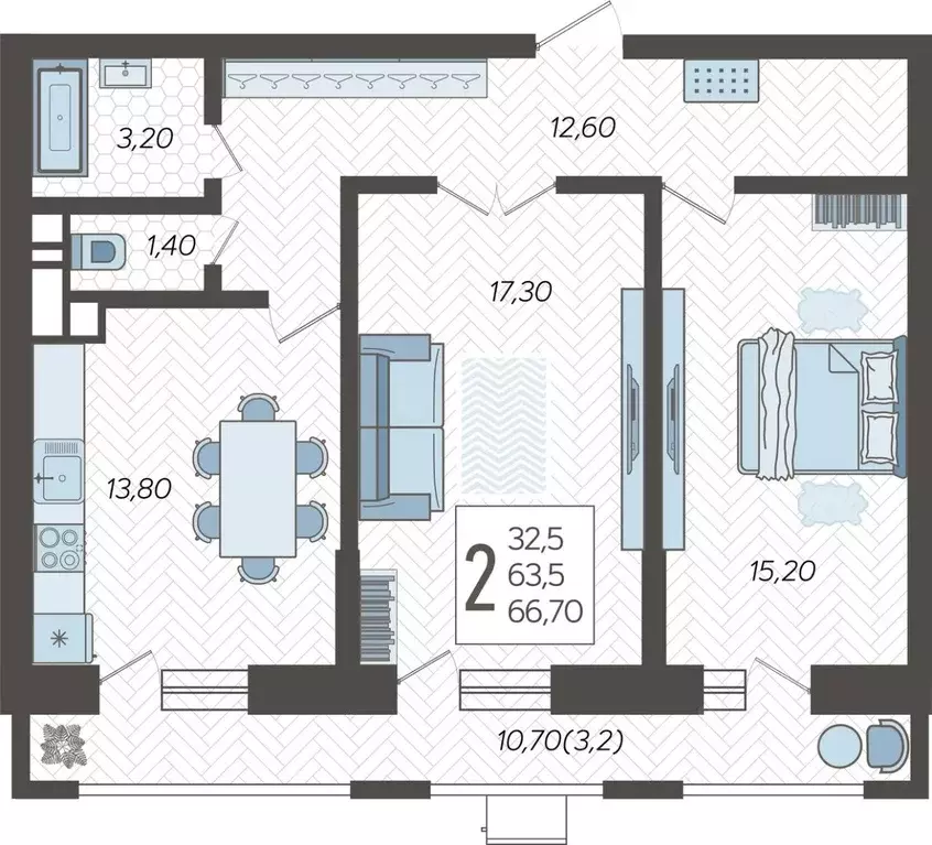 2-к кв. Краснодарский край, Краснодар 9-й километр мкр, ул. ... - Фото 1
