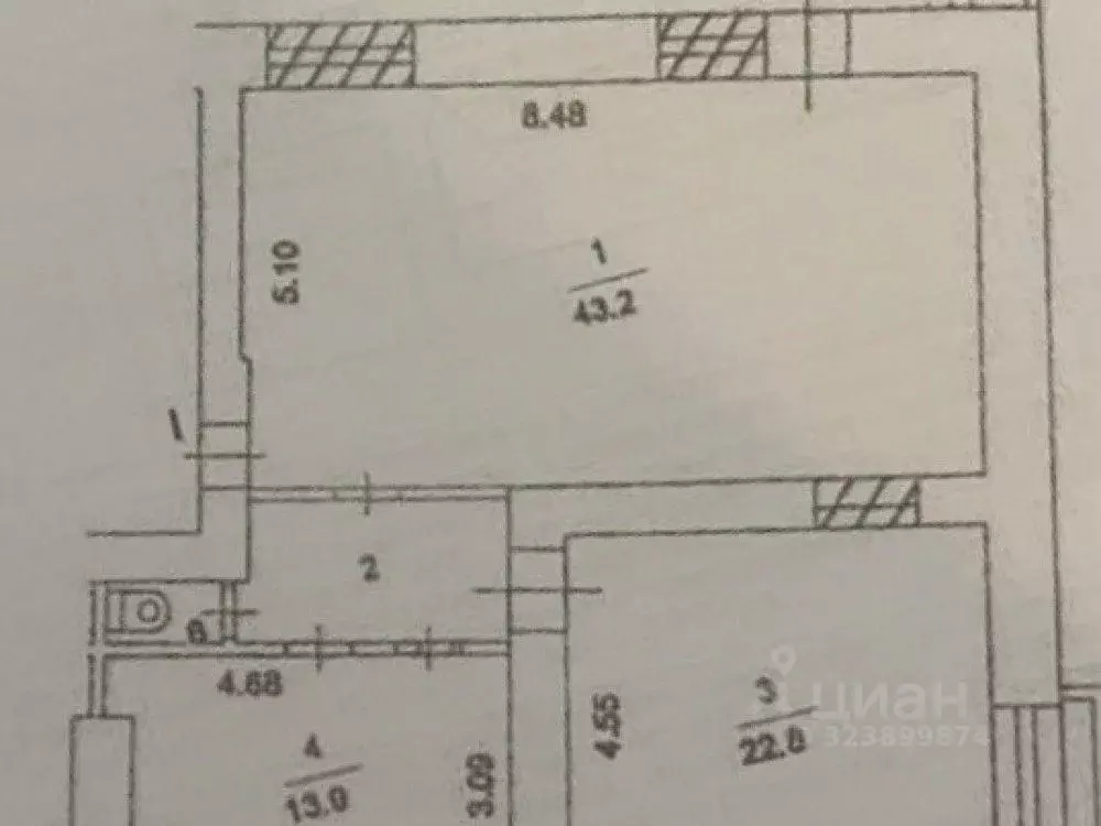Торговая площадь в Москва Шмитовский проезд, 13 (81 м) - Фото 1