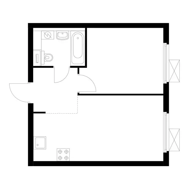 1-комнатная квартира: Москва, Северо-Восточный округ, район Отрадное, ... - Фото 1