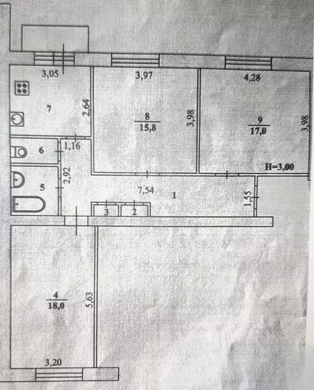 3-к кв. Волгоградская область, Волгоград просп. Имени В.И. Ленина, 22А ... - Фото 0