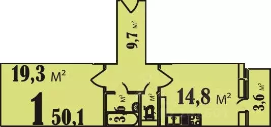 1-к кв. Московская область, Люберцы городской округ, Октябрьский пгт ... - Фото 2
