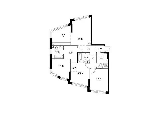 Продаётся 3-к квартира, 90.2 м - Фото 0
