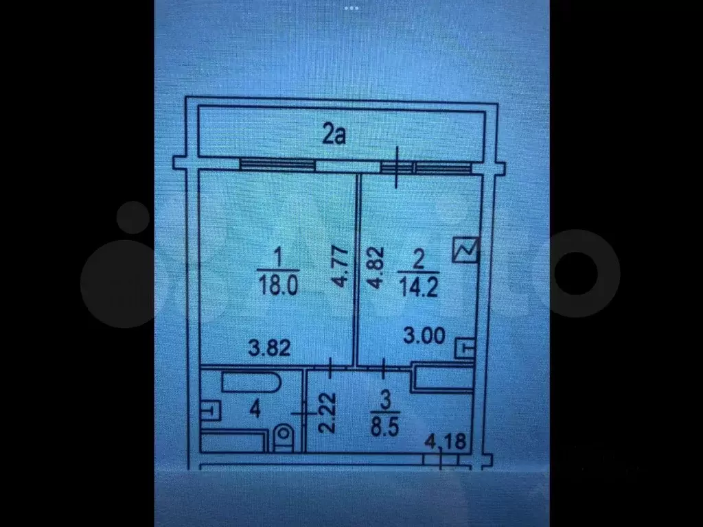 1-к. квартира, 45 м, 9/18 эт. - Фото 0