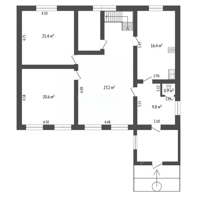 Дом в Мордовия, Саранск пер. Евсевьева, 7 (176 м) - Фото 2