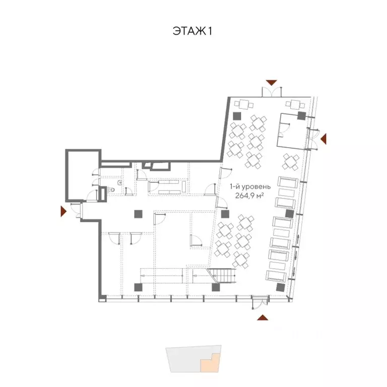 Торговая площадь в Москва ул. Обручева, 23С1 (459 м) - Фото 1