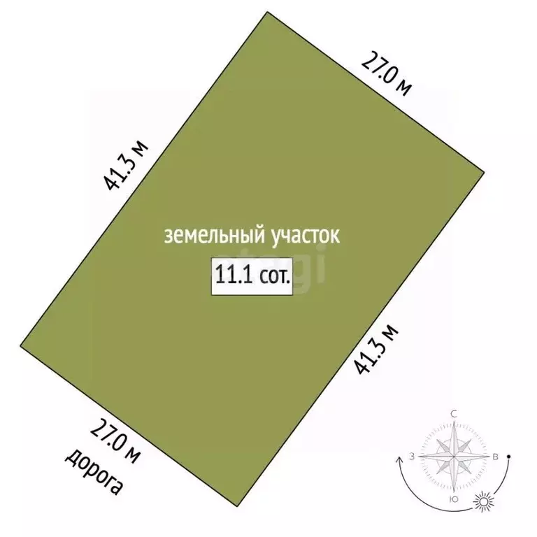 Участок в Вологодская область, Шексна рп, Шексна-1 мкр  (11.0 сот.) - Фото 1