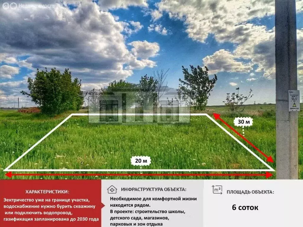 Участок в село Мирное, улица Сергея Кислицына (6 м) - Фото 1