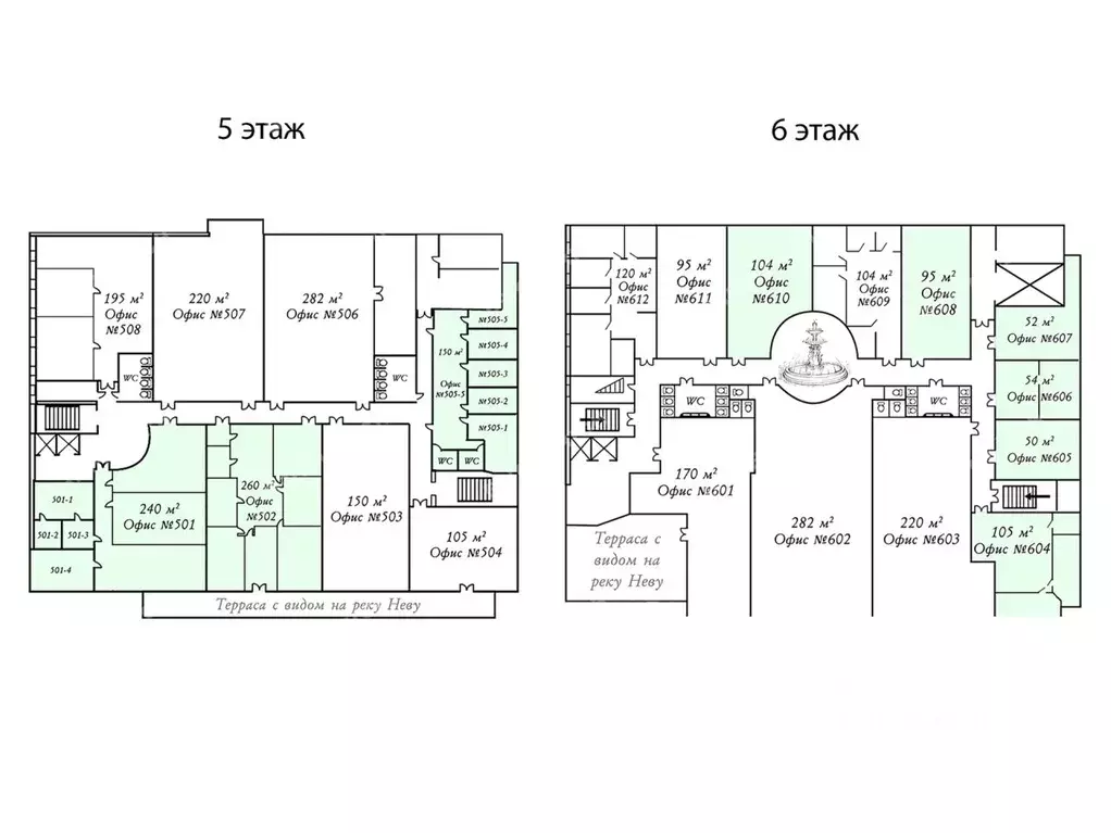 Офис в Санкт-Петербург Выборгская наб., 55к3 (1113 м) - Фото 2