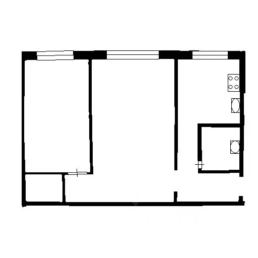 2-к кв. Татарстан, Казань ул. Гагарина, 69 (48.0 м) - Фото 1