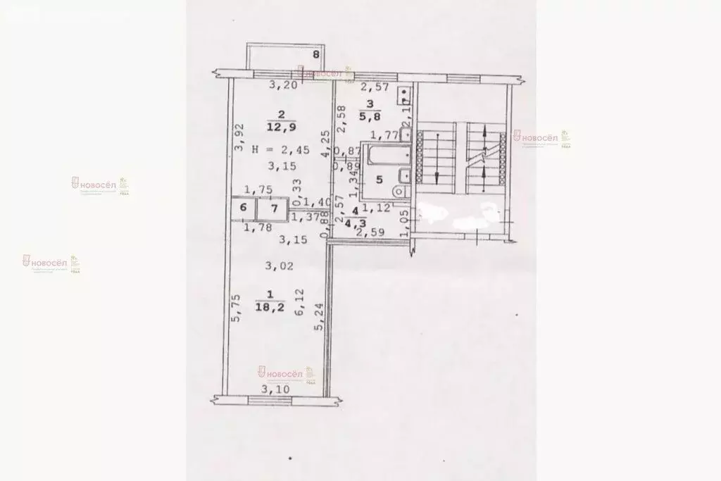 2-комнатная квартира: Екатеринбург, улица Шаумяна, 86к3 (44.9 м) - Фото 0