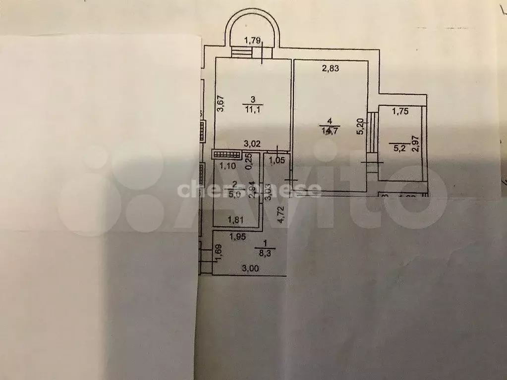 1-к. квартира, 47 м, 3/5 эт. - Фото 0