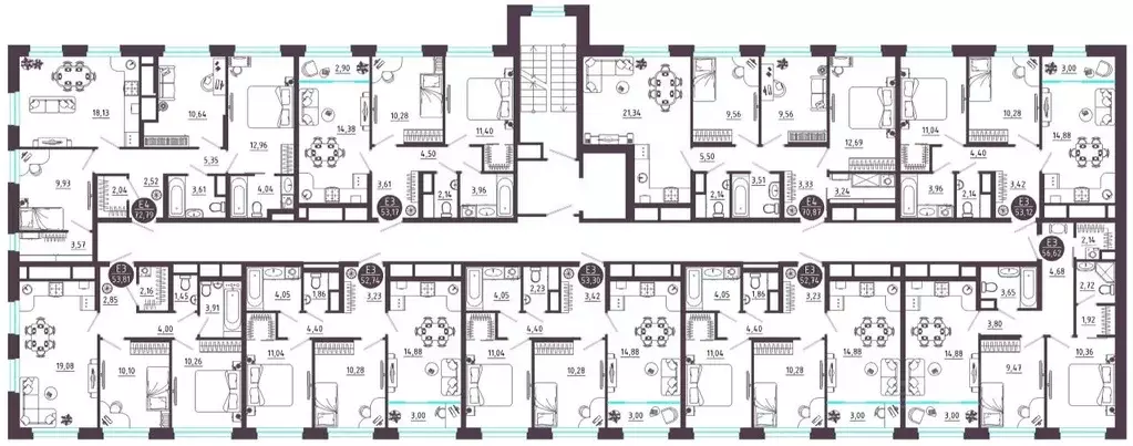 3-к кв. Тульская область, Тула ул. Купцов Гречихиных (70.87 м) - Фото 1