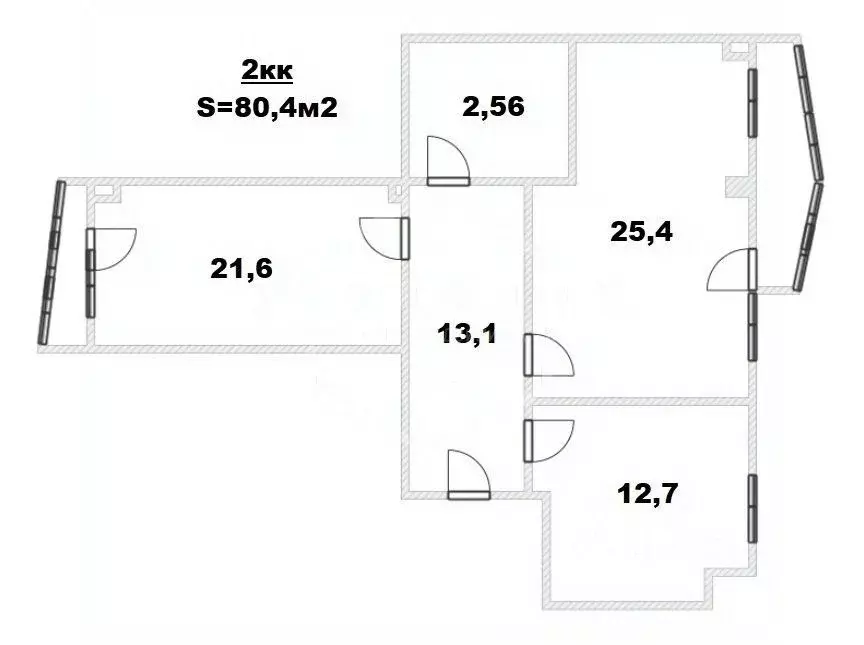 2-к кв. Калининградская область, Калининград Автомобильная ул., 19 ... - Фото 2