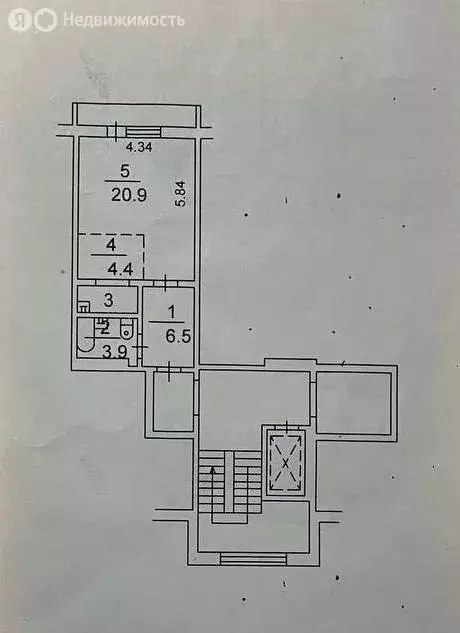 Квартира-студия: Новосибирск, улица Николая Сотникова, 16 (37.8 м) - Фото 2