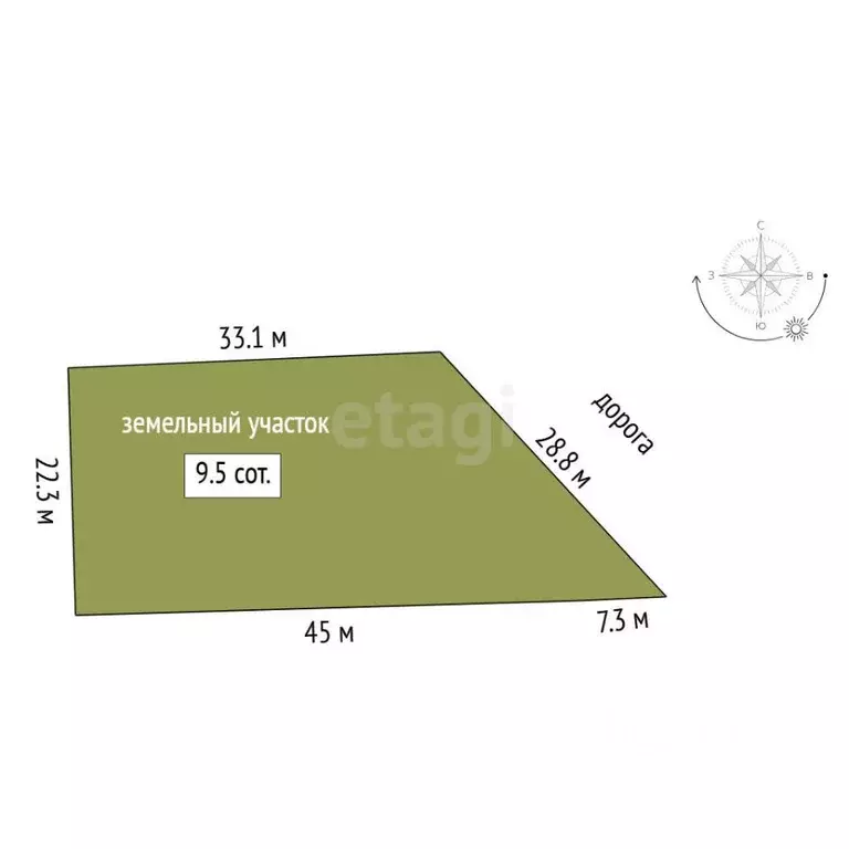 Участок в Тюменская область, Тюменский муниципальный округ, с. Чикча, ... - Фото 1