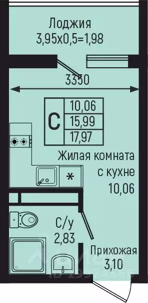 Студия Краснодарский край, Туапсинский муниципальный округ, с. Небуг  ... - Фото 0