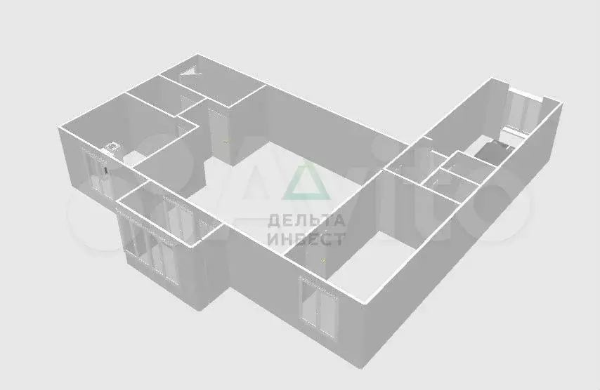3-к. квартира, 56,2 м, 3/5 эт. - Фото 1