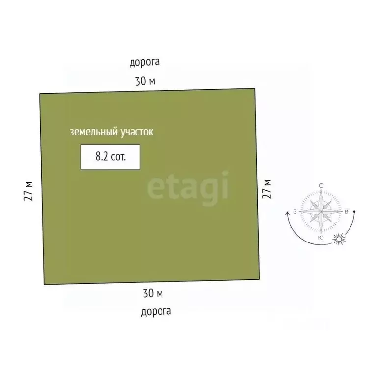 Участок в Забайкальский край, Читинский район, с. Смоленка  (8.2 сот.) - Фото 2