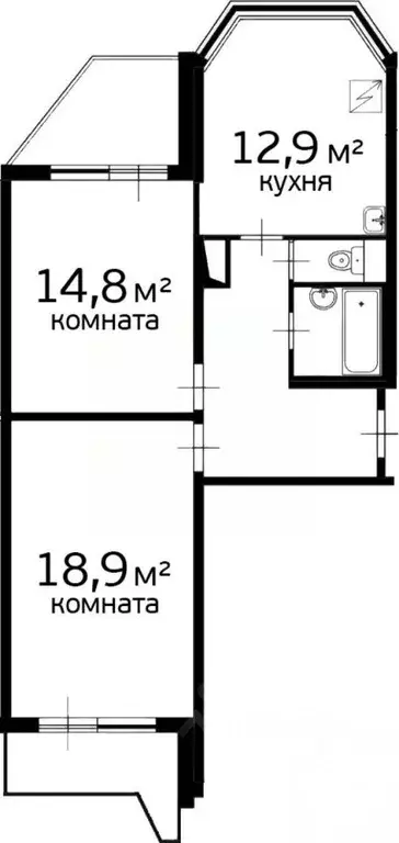 2-к кв. Москва ул. Цюрупы, 6 (60.0 м) - Фото 2