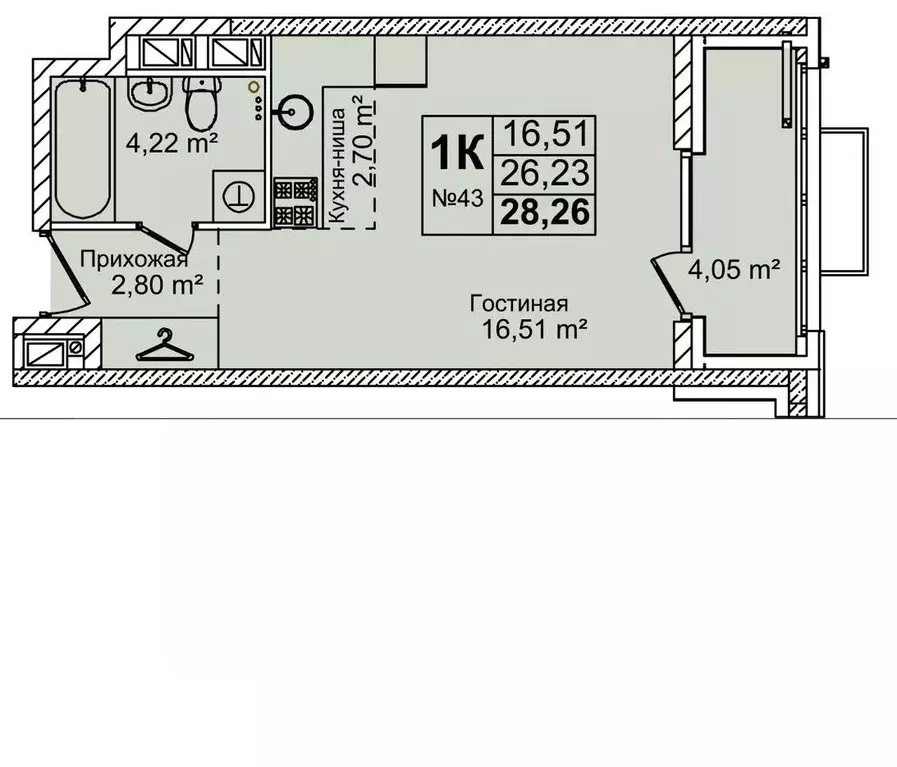1-к кв. Нижегородская область, Нижний Новгород ул. Красных Зорь, 23Д ... - Фото 1