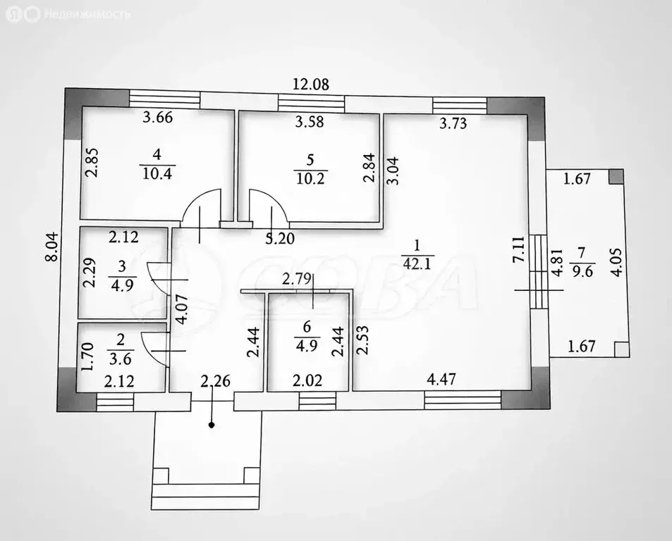 Дом в Тюменский муниципальный округ, село Успенка (88.9 м) - Фото 2
