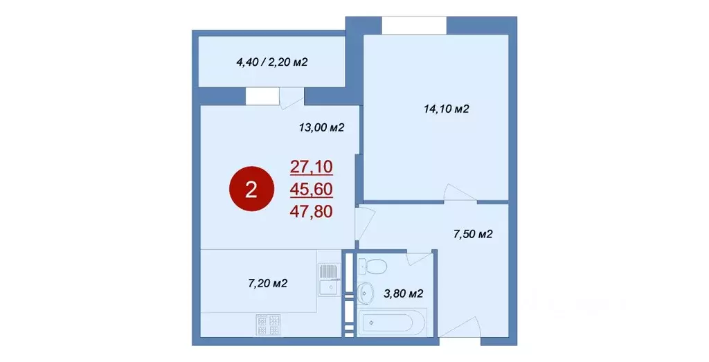 2-к кв. Московская область, Люберцы городской округ, д. Островцы, ... - Фото 1