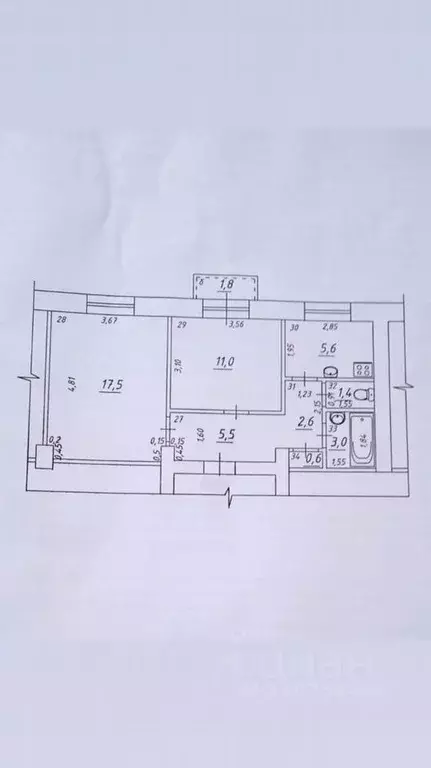 2-к кв. Самарская область, Самара Ленинградская ул., 73А (49.0 м) - Фото 0