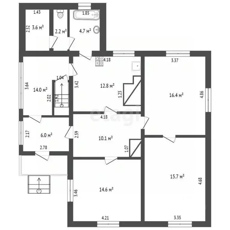 Дом в Вологодская область, Чагодощенский муниципальный округ, с. Белые ... - Фото 1