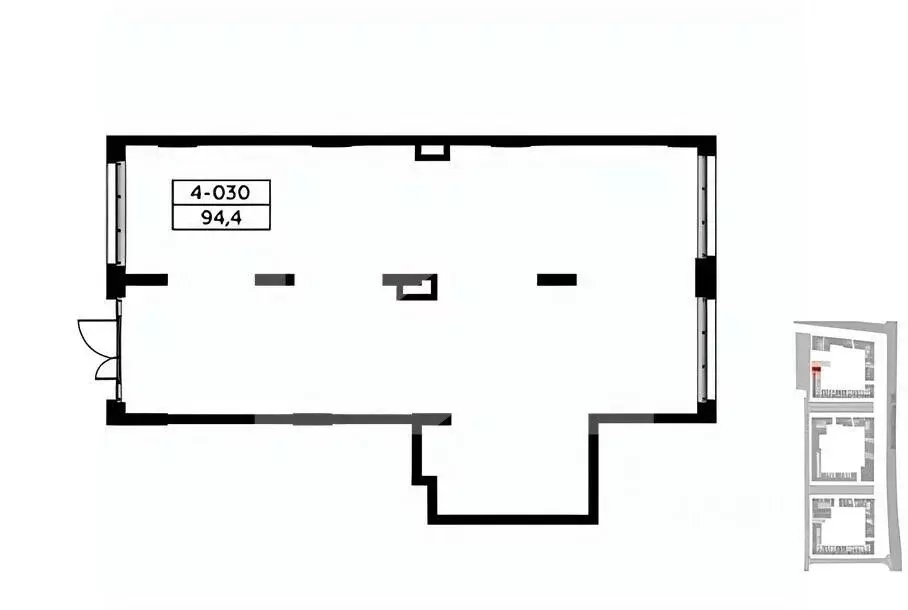 Торговая площадь в Москва № 23 кв-л,  (94 м) - Фото 2