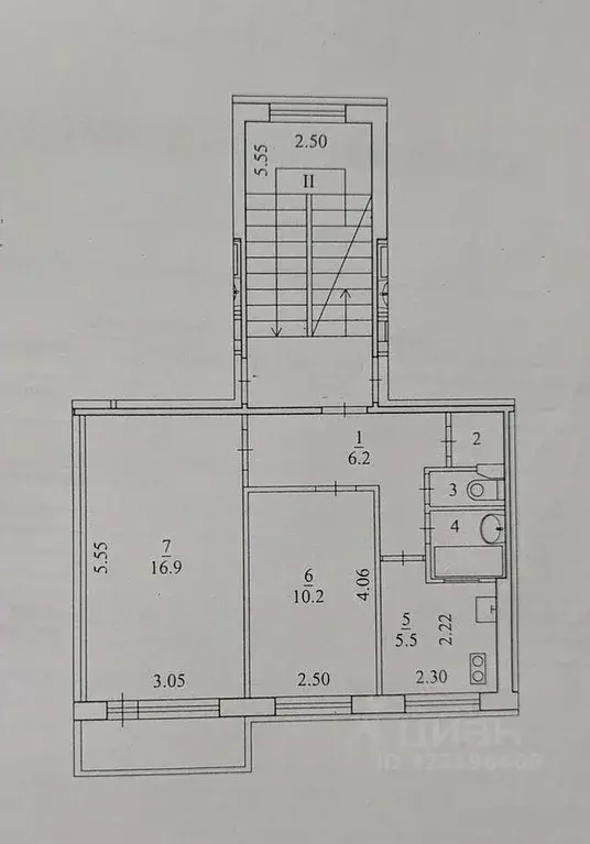 2-к кв. Архангельская область, Архангельск Ленинградский просп., 115 ... - Фото 0