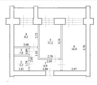 2-комнатная квартира: Чигири, Европейская улица, 9/1 (52.8 м) - Фото 1