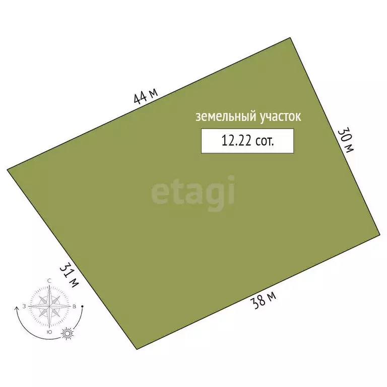 Участок в Томский район, коттеджный посёлок Журавли (12.2 м) - Фото 1