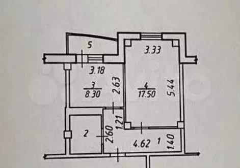 1-к. квартира, 37,7 м, 2/6 эт. - Фото 0
