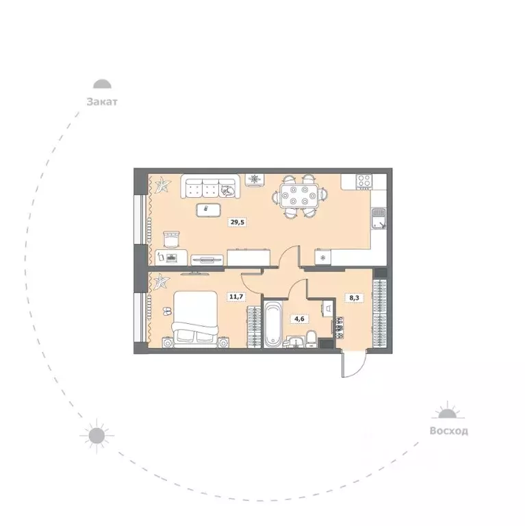 1-к кв. Вологодская область, Вологда Медуницинская ул., 13 (54.1 м) - Фото 1