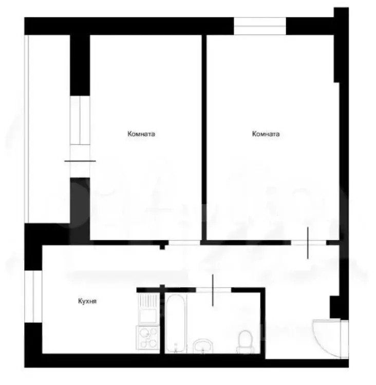 2-к кв. Москва Волоколамское ш., 56К1 (51.2 м) - Фото 2