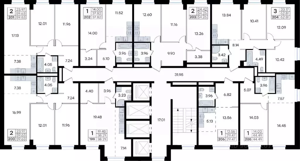 2-к кв. Приморский край, Владивосток ул. Тухачевского, 80 (54.26 м) - Фото 2