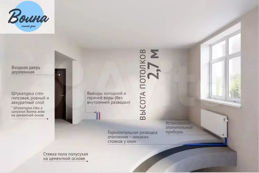 Квартира-студия, 25,7 м, 12/19 эт. - Фото 1
