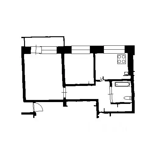 2-к кв. Нижегородская область, Нижний Новгород ул. Героя Советского ... - Фото 2