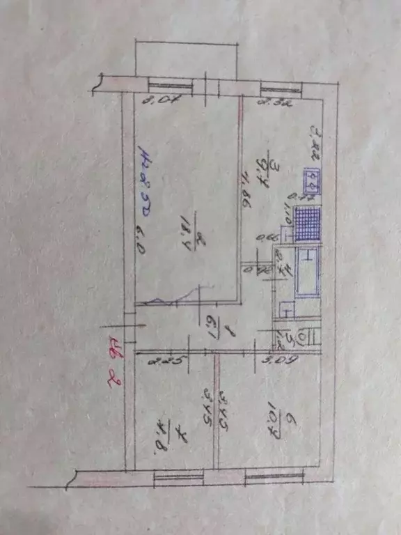 3-к кв. Крым, Джанкойский район, Рощинское с/пос, с. Рощино ул. ... - Фото 1
