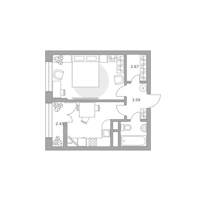 1-к кв. Московская область, Балашиха 39-й мкр, Пехра жилой комплекс, ... - Фото 1