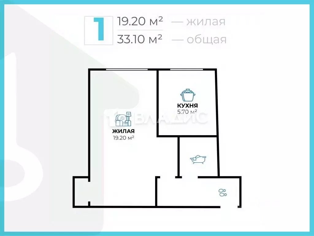 1-к кв. Волгоградская область, Волгоград ул. Маршала Еременко, 124 ... - Фото 1