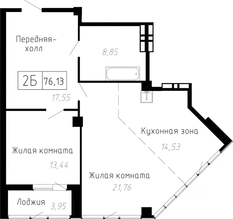 2-к кв. Приморский край, Владивосток ул. Мусоргского, 74к2 (76.5 м) - Фото 0