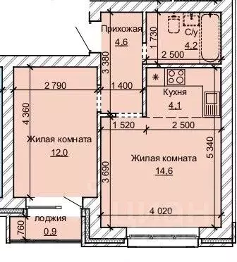 2-к кв. Алтайский край, Барнаул ул. Анатолия (40.4 м) - Фото 0